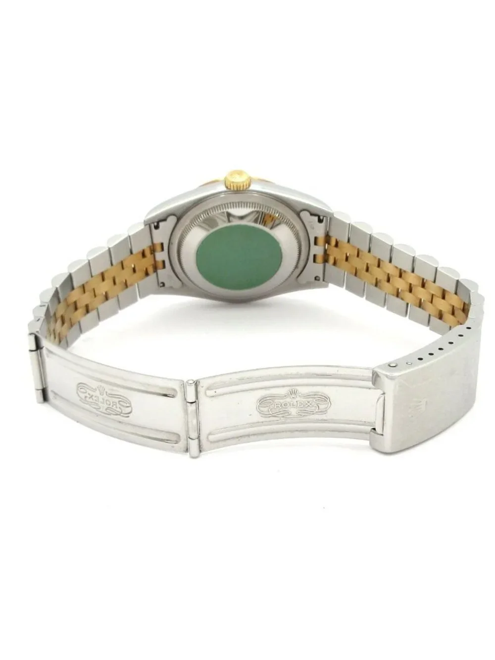 Rolex Watch Datejust 18k Yellow Gold SS Mosaic Dial Jubilee Bracelet Full Frame